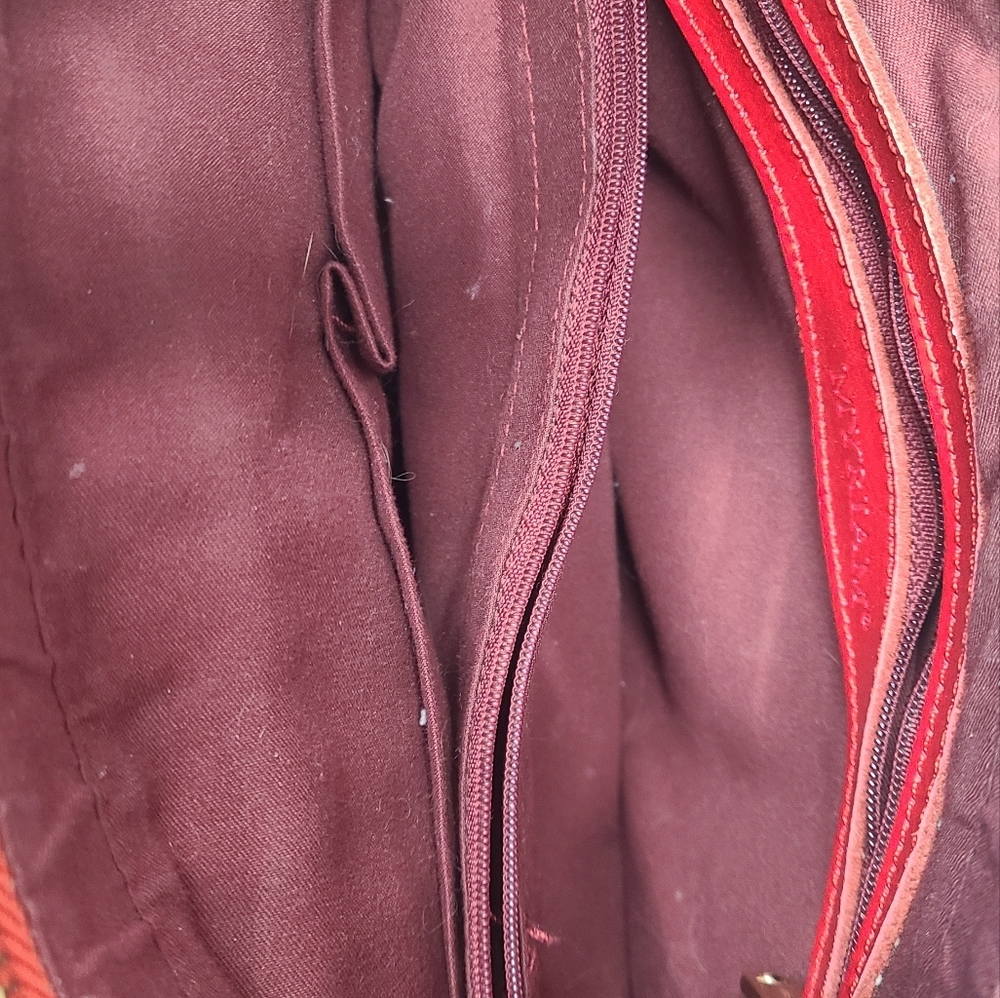 Red Leather Handbag - Picture 4 of 4